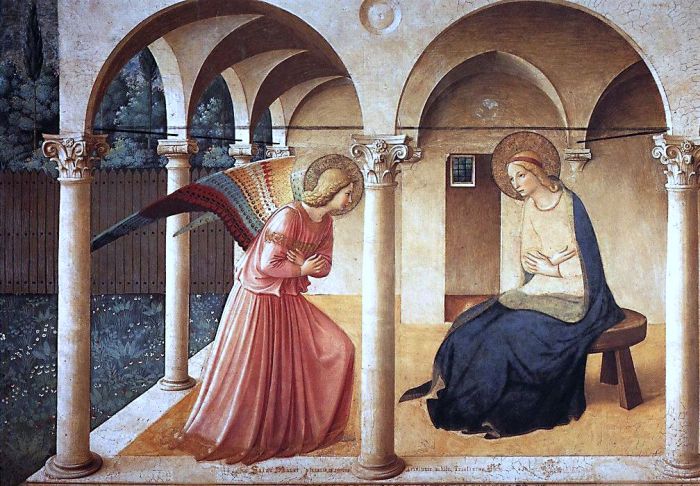 The Annunciation - painting by Fra Angelico - image via Wikipedia