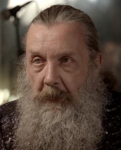 Alan Moore - video still from Higgs interview